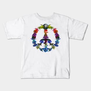 Hummingbird Peace Symbol, Save the Animals Kids T-Shirt